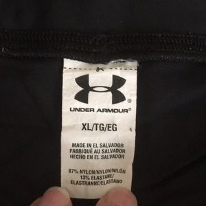 Black Under Armor Heat Gear Full Length Leggings